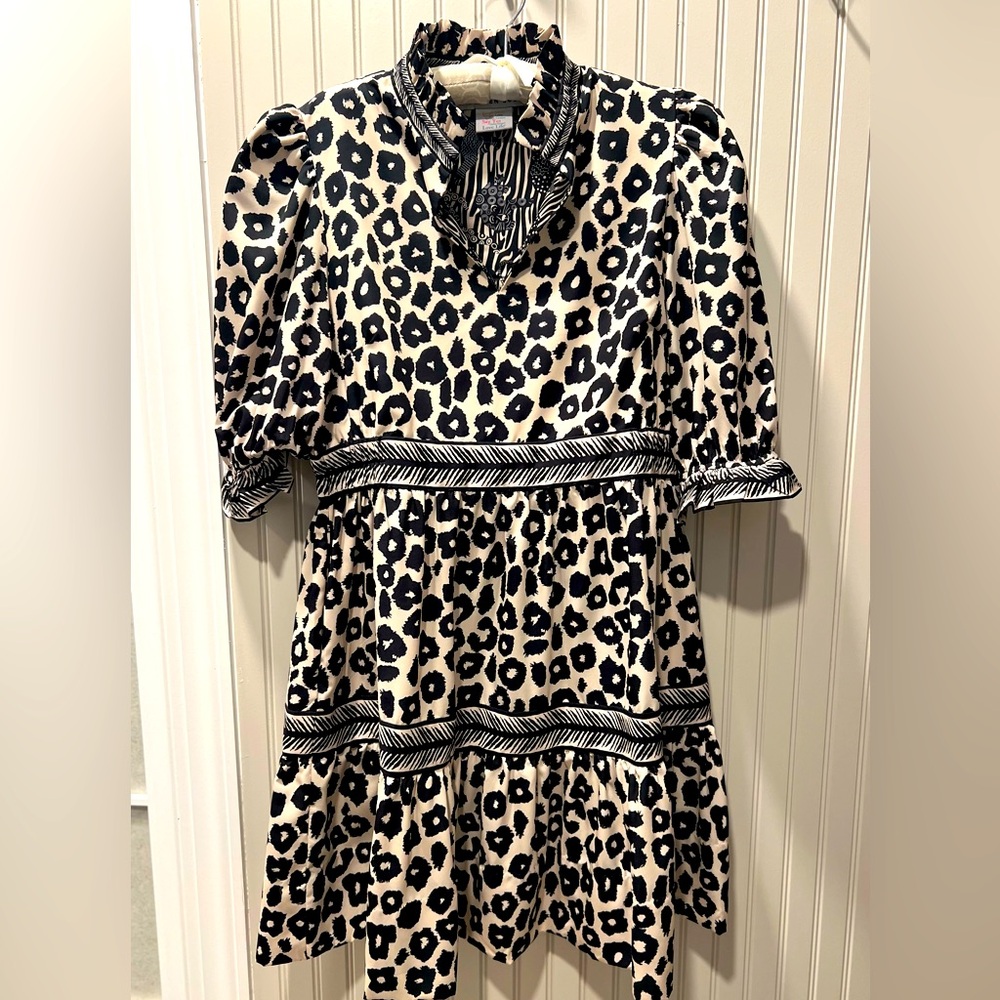 Gretchen Scott Teardrop Leopard Print Dress